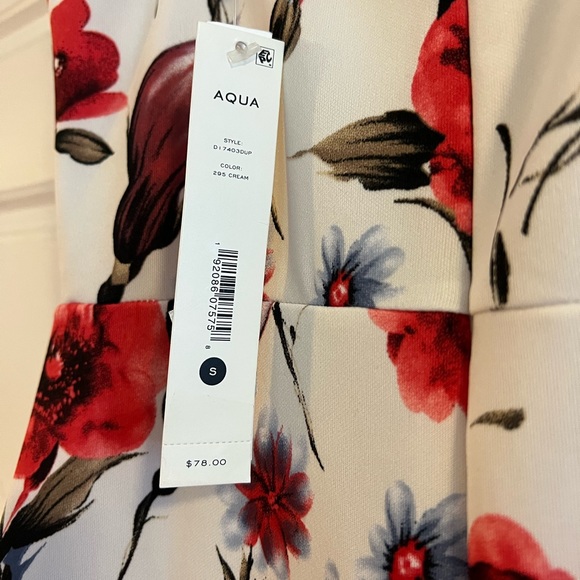 NWT Aqua floral dress - Picture 2 of 3